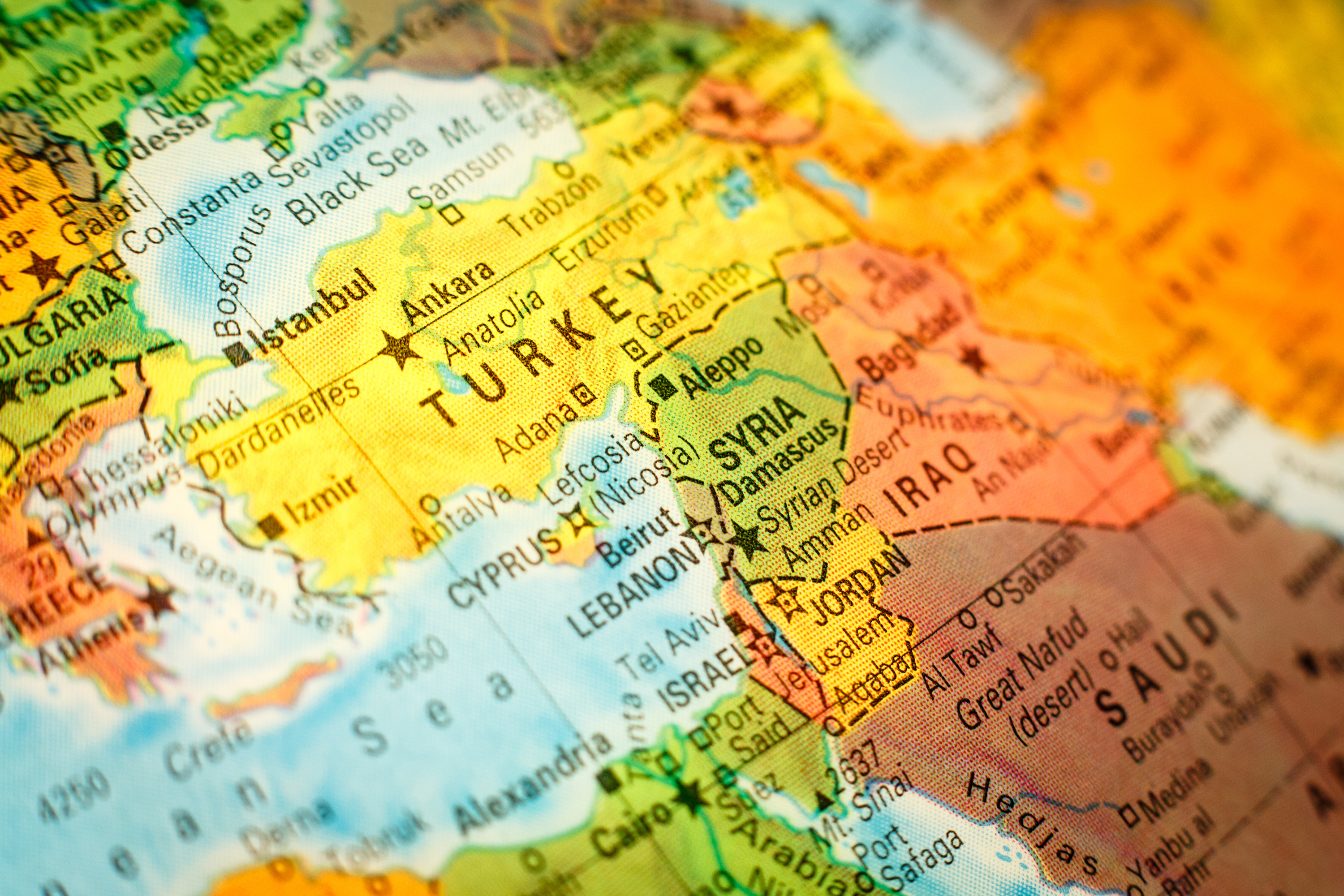 Map of country visited